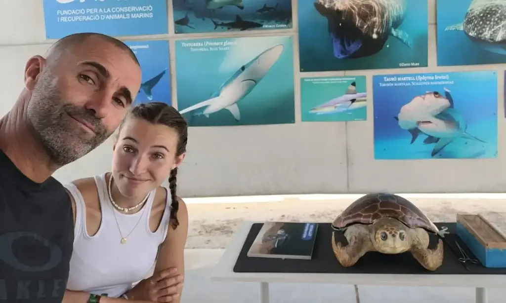 Arnaud Legrand et sa fille en visite au CSIC, une aventure familiale